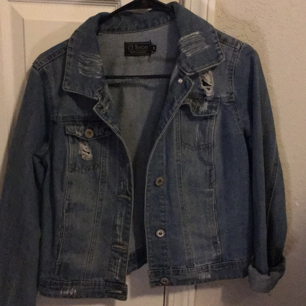 Distressed Denim Jacket